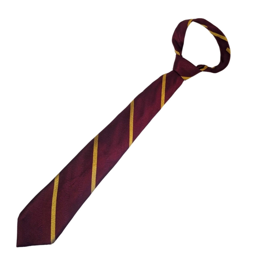 Burgundy and Gold Men's The Tie Bar Tie Maroon and Yellow